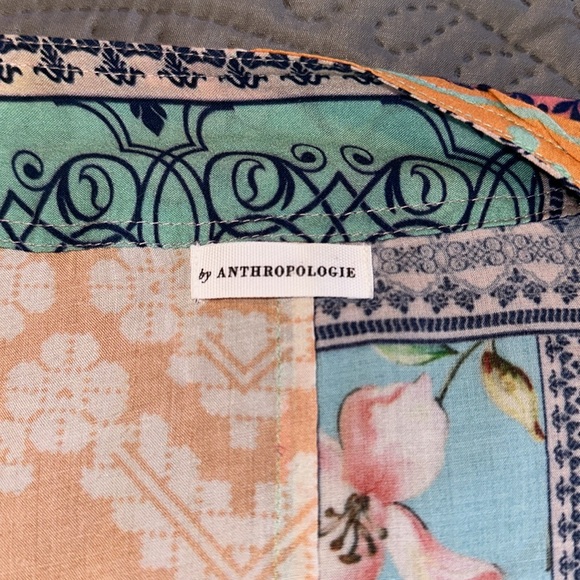 Anthropologie Cocoon Kimono Mixed Print Topper One Size Floral Modal Layer Boho - Picture 9 of 16